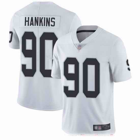 Nike Raiders 90 Johnathan Hankins White Men Stitched NFL Vapor Untouchable Limited Jersey